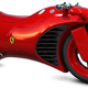 Illustration for article titled Ferrari V4 Motorcycle Concept: If Tron Were a City in Italy